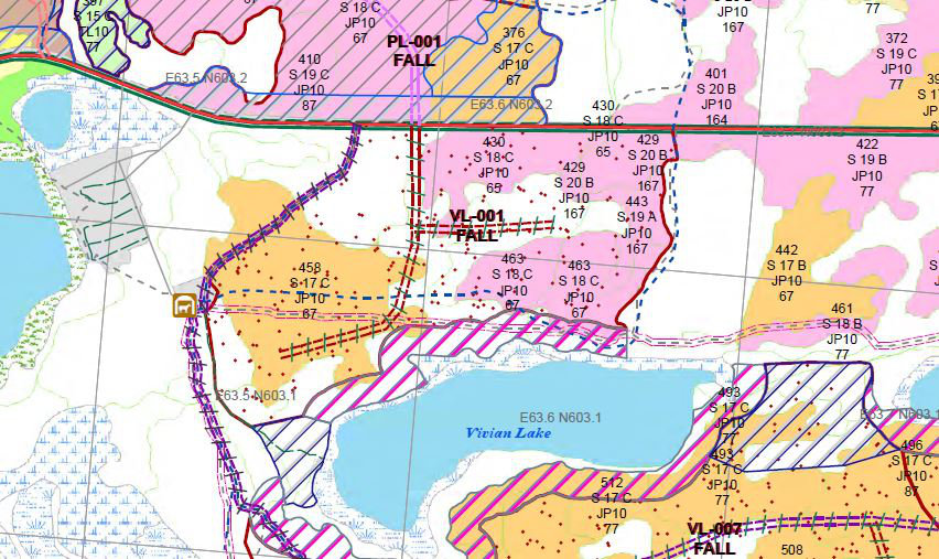 Small map of harvest block VL-001