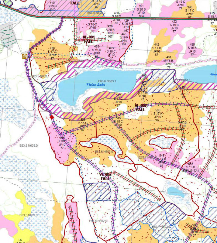 Small map of harvest block VL-001